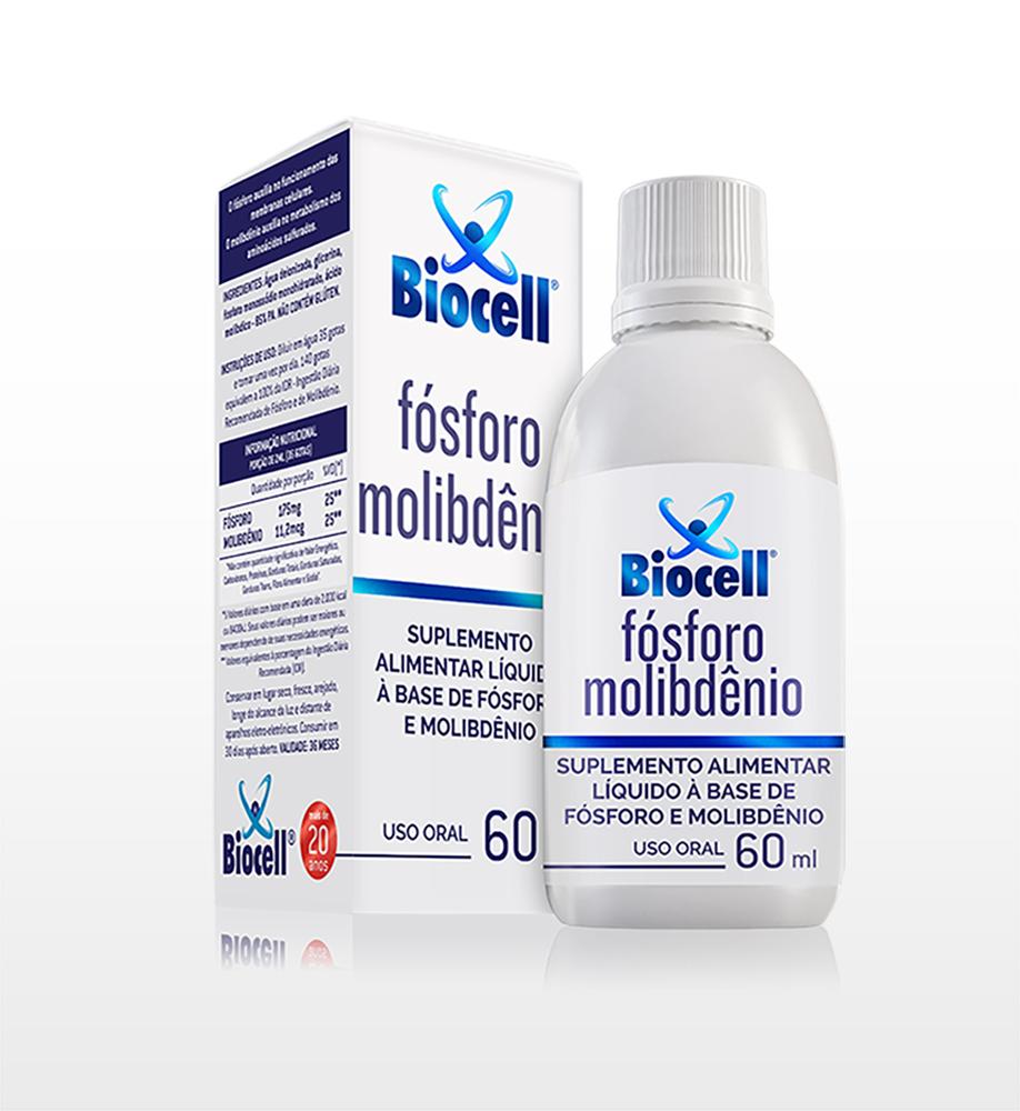 Biocell® Fósforo Molibdênio - Suplemento Alimentar Líquido Sublingual 60 ml