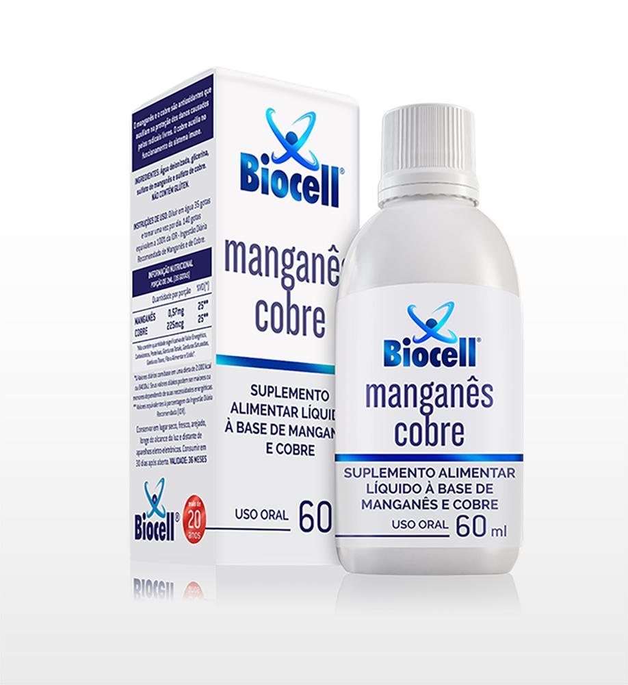 Biocell® Manganês Cobre - Suplemento Alimentar Líquido Sublingual 60 ml