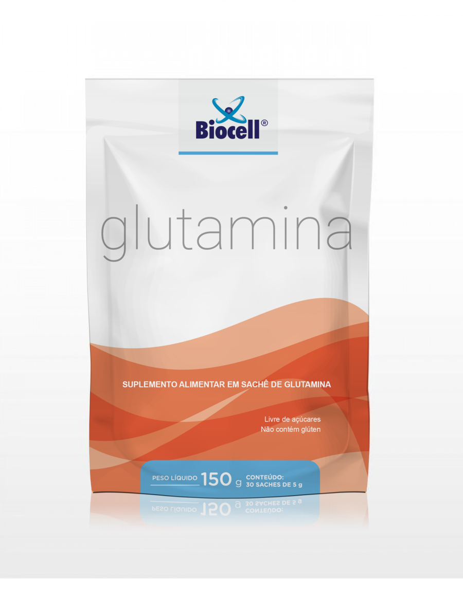 Biocell® Glutamina - Suplemento Alimentar em pó 30 sachês de 5 g 