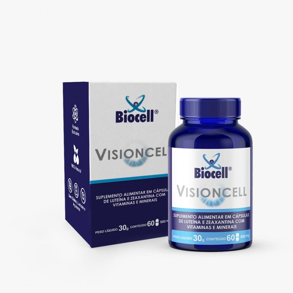 Visioncell® - Suplemento de Luteína, Zeaxantina, Vitaminas e Minerais 60 capsulas